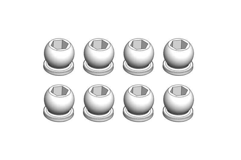 RGT - Kugelgelenke für Stossdampfer 5,8 mm, 8 Stück (RGT-R87063)