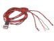 Kabelsatz SUB-D Buchse für 3 Servos - Ende offen - 70cm