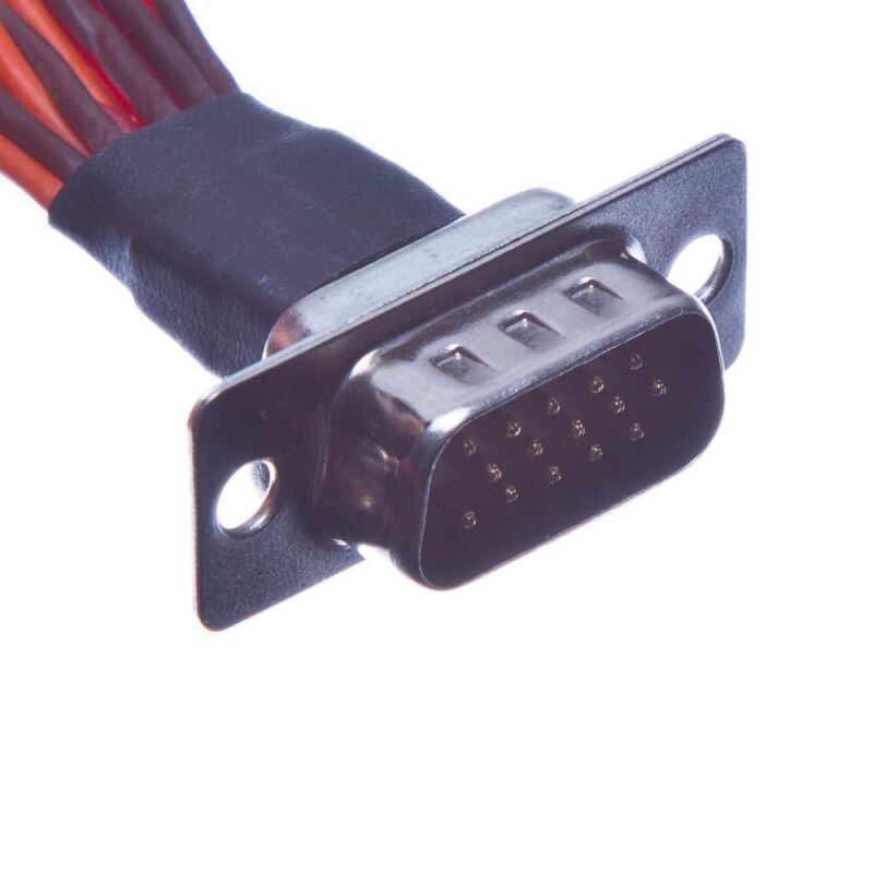 Kabelsatz SUB-D Stecker für 4 Servos - Ende offen - 80cm