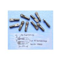Kugelgelenk M3 mit 5mm Abstand und 2mm Kugelbohrung (1...