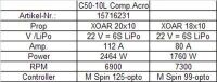 Hacker - C50-10L Acro 6,7:1 Competition