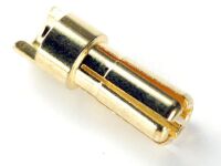 Goldkontakt Stecker 5,5mm geschlitzt