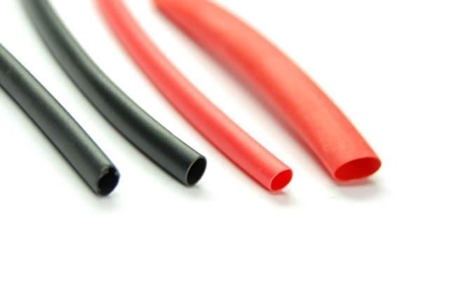 Schrumpfschlauch 9,5:4,8mm rot - 1m