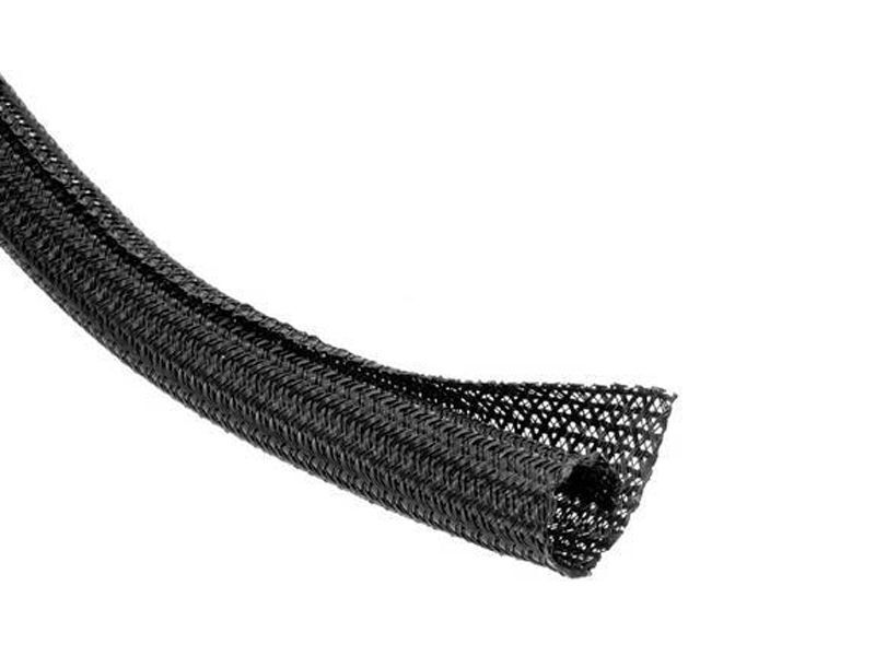 Gewebeschutzschlauch selbstschließend schwarz 3,2mm - 1m